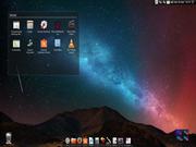 Gnome Ubuntu 14.04 LTS céu com cairo-dock, Screenlets e Compiz